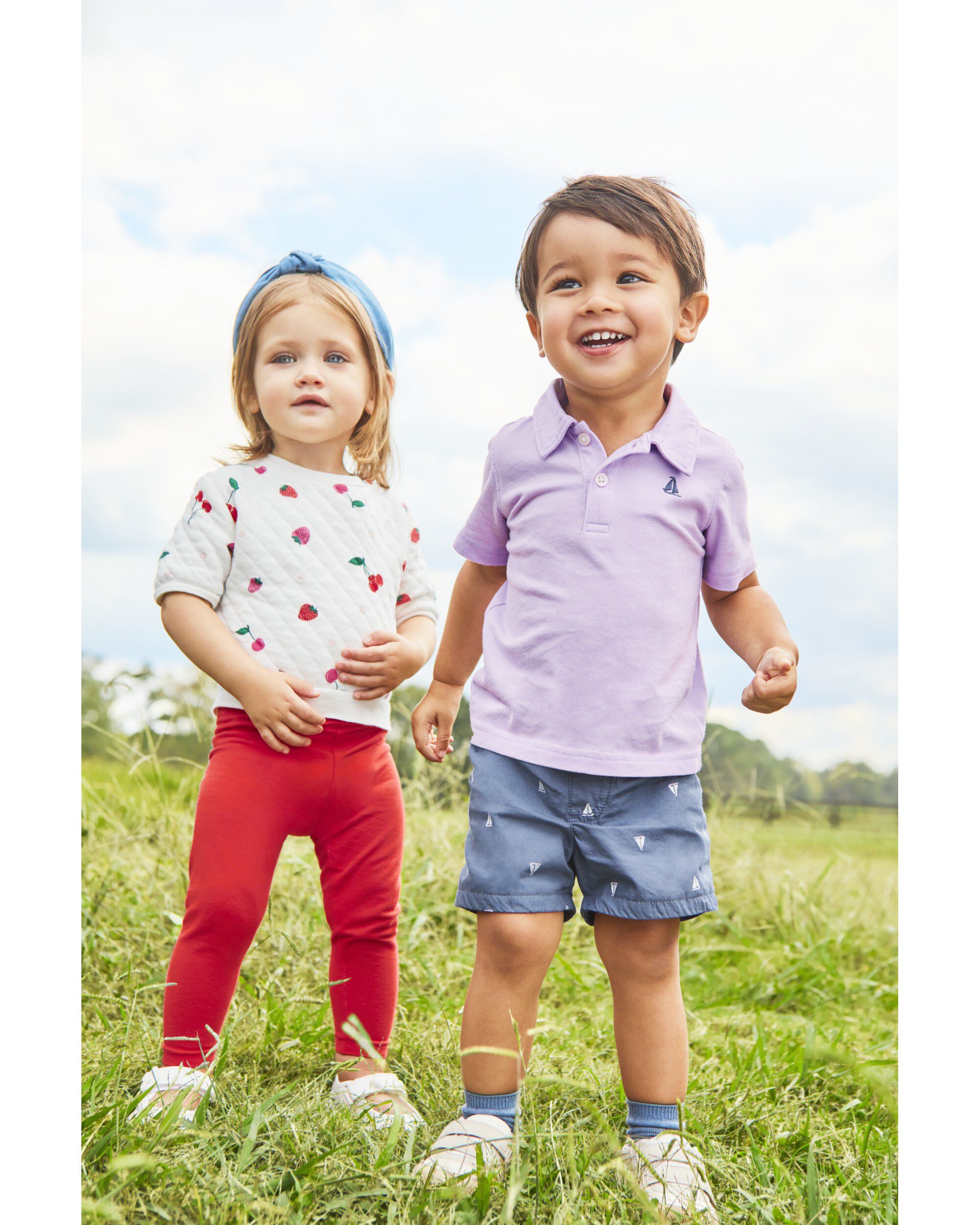 Purple Navy 2 Piece Jersey Polo Shirt Sailboat Shorts Set