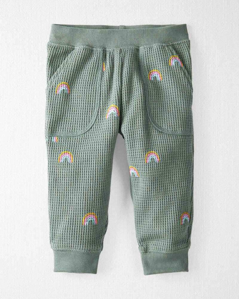 Baby 2-Piece Organic Cotton Waffle Knit Top & Pant Set, image 2 of 6 slides