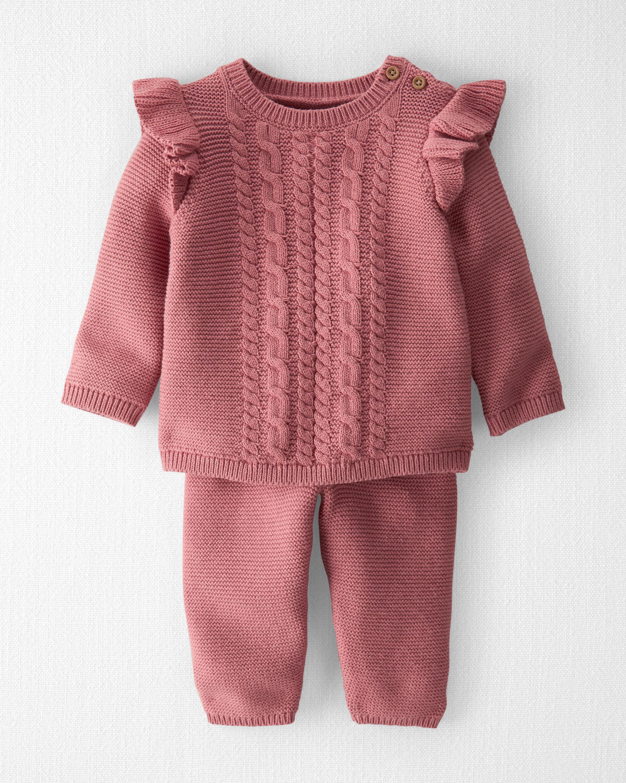 Organic Cotton Sweater Knit 2 Piece Set