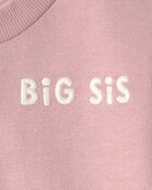 Tout-petit fille - Chandail en coton biologique &laquo;Big Sis&raquo;, image 4 sur 4 diapositives
