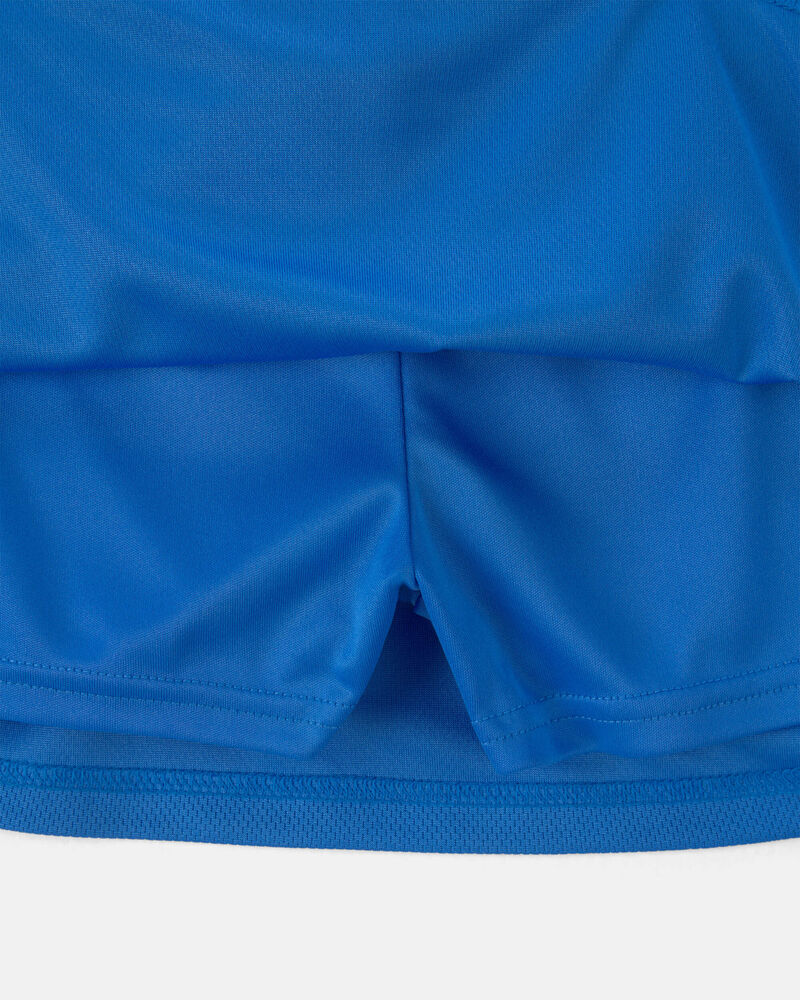 Filles - Jupe-short de sport Umbro Br&eacute;sil - Bleu/Jaune/Vert, image 5 sur 7 diapositives