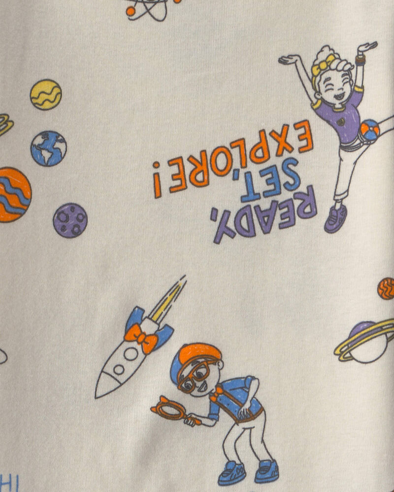 B&eacute;b&eacute; - Pyjama 2 pi&egrave;ces manches courtes &agrave; motif Blippi, image 4 sur 4 diapositives