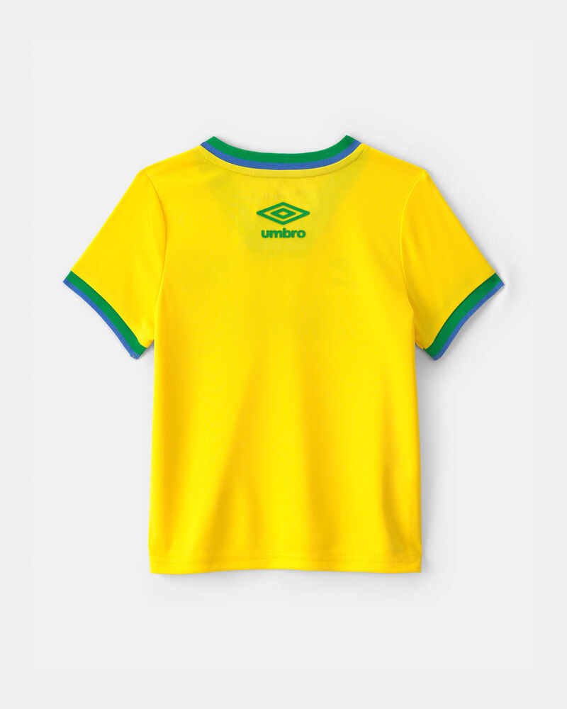 Tout-petit - Chandail de joueur de soccer Umbro du Br&eacute;sil - Jaune/Vert, image 4 sur 6 diapositives