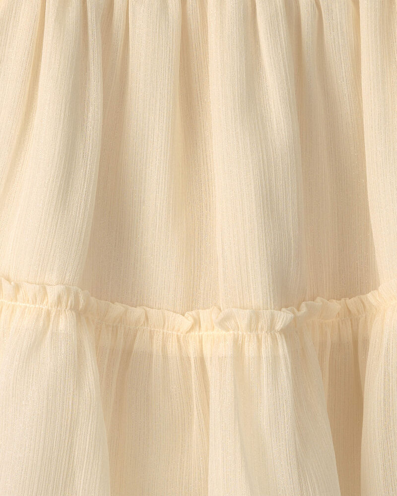 B&eacute;b&eacute; fille - Robe scintillante &agrave; manches longues &ndash; Cr&egrave;me, image 4 sur 4 diapositives