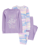 Kid 4-Piece Dance All Night 100% Snug Fit Cotton Pyjamas, image 1 of 4 slides