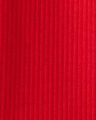 Toddler Girl Pull-On Stretch Rib Leggings - Red, image 3 of 4 slides