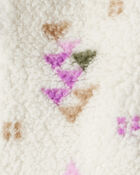 Baby Girl 3-Piece Aztec Sherpa Cardigan Outfit Set, image 4 of 7 slides