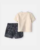 Baby Boy 3-Piece Rashguard Swimsuit Set - Black/Ivory, image 2 of 5 slides