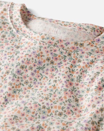 Kid 2-Piece Organic Cotton Floral-Print Pyjamas, 