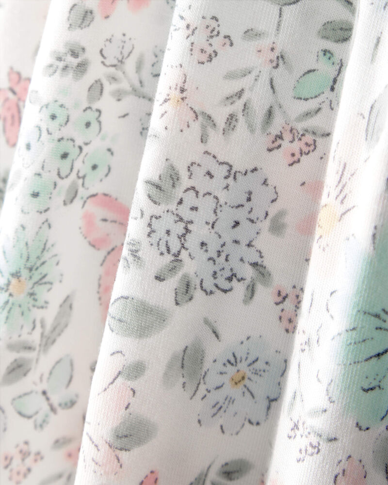 Baby Girl Butterfly Garden 2-Way Zip PurelySoft Sleeper, image 5 of 8 slides