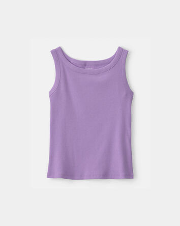 Girls Rib Tank Top - Purple, 
