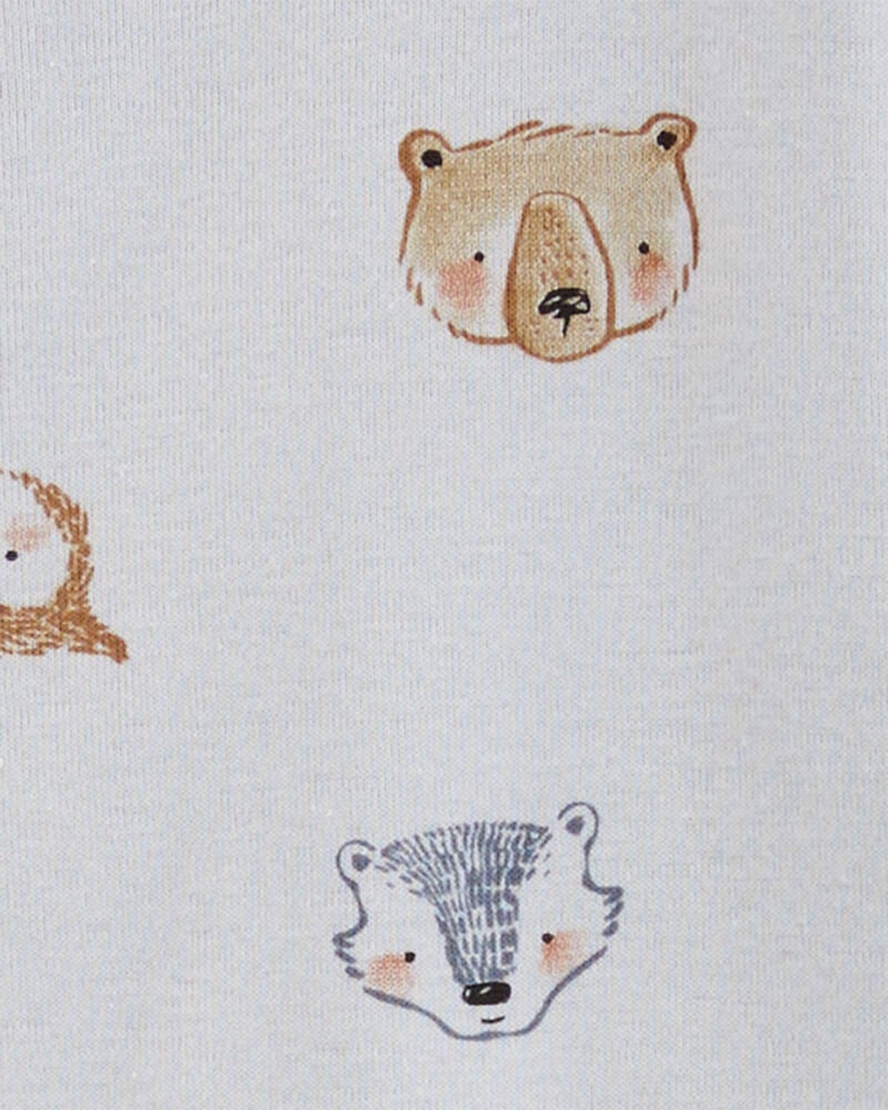 Baby 1-Piece Animals 100% Snug Fit Cotton Footie Pyjamas, image 2 of 4 slides