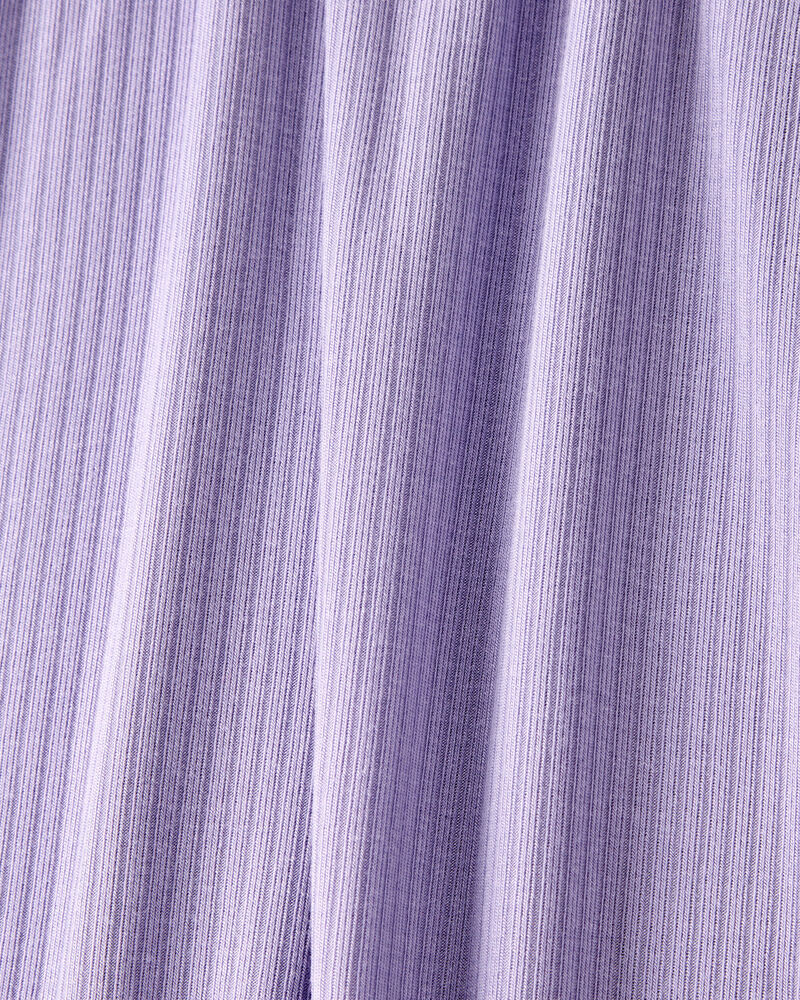 Bébé fille - Grenouillère PurelySoft à fermeture à glissière à 2 sens de couleur unie - Mauve, image 3 sur 6 diapositives