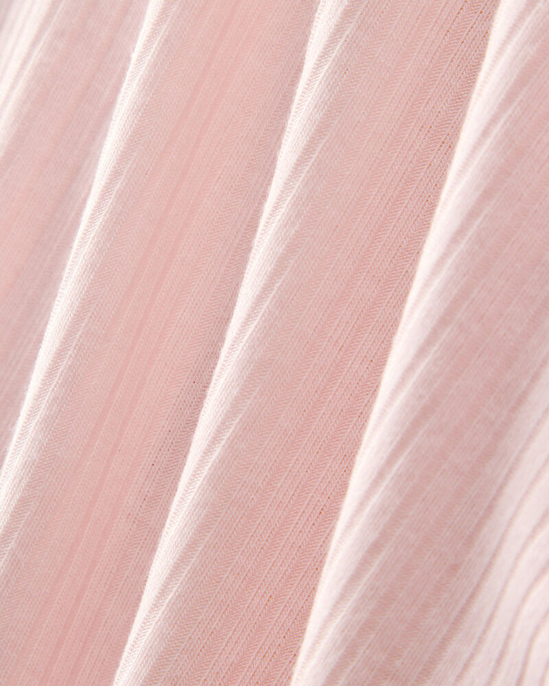 Baby Girl 2-Way Zip PurelySoft Sleeper - Light Pink, image 6 of 8 slides