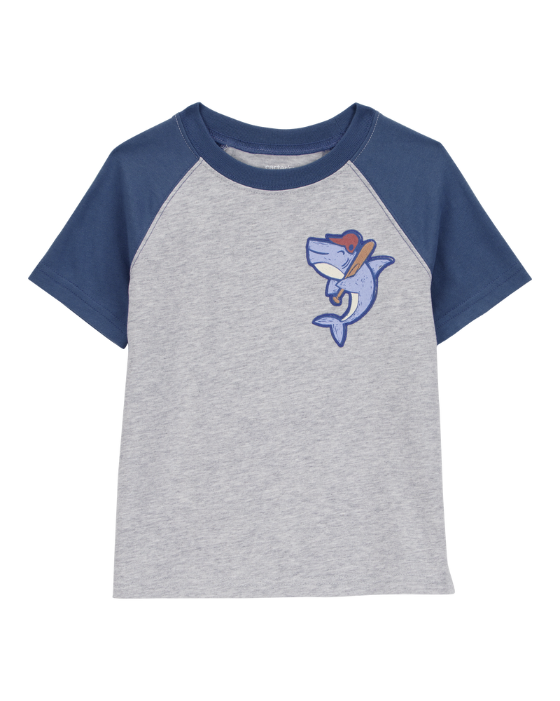 Toddler Shark Raglan Tee, image 1 of 3 slides