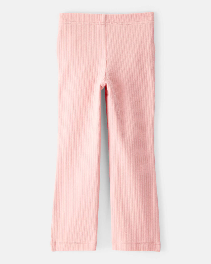 Toddler Girl Cotton Flare Active Pants - Pink, image 2 of 6 slides