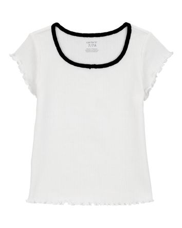 Kid Pointelle Baby Tee, 