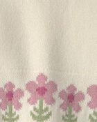Baby Girl 2-Piece Organic Cotton Sweater Knit Top & Pant Set, image 3 of 4 slides