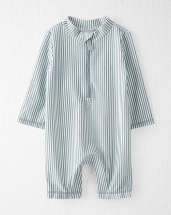 Baby Recycled Long Sleeve Rashguard Swimsuit, 