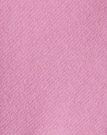 Bébé fille - Chandail à manches longues et fermeture à glissière un quart -Rose, 