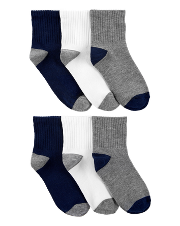 Kid 6-Pack Crew Socks, 