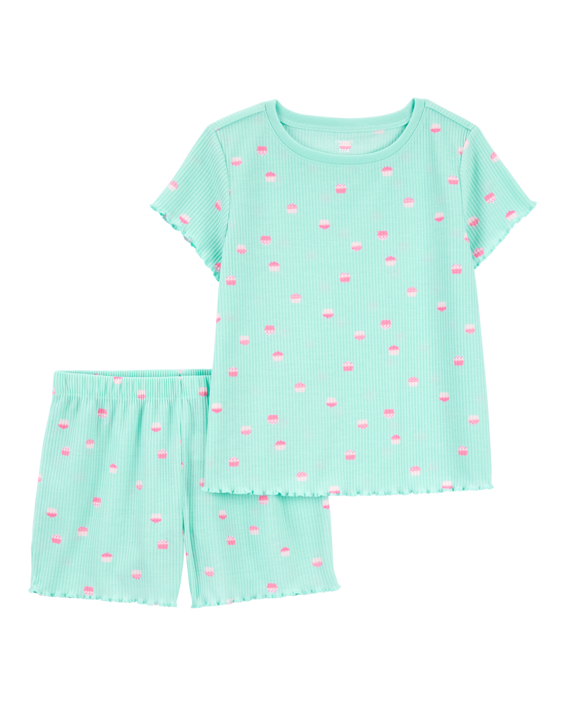Kid 2-Piece Cupcake Loose Fit Pyjamas, image 1 of 3 slides