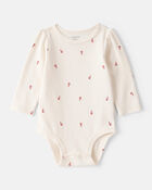 Baby Girl 2-Piece Candy Cane Print Long-Sleeve Top & Dress Set - Red, image 3 of 8 slides