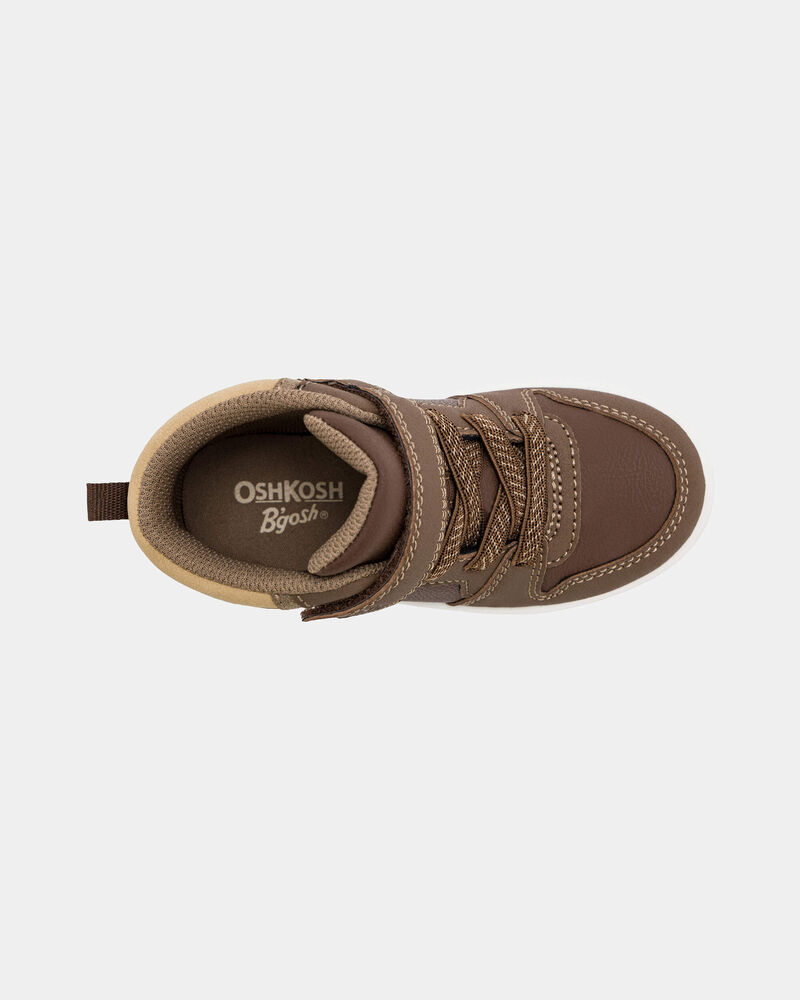 Toddler Boy High Top Sneakers - Brown, image 6 of 8 slides