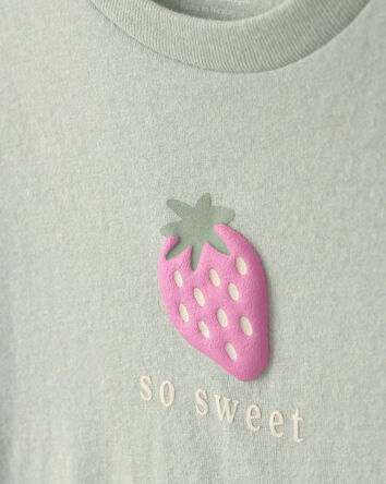 Tout-petit fille - T-shirt &agrave; imprim&eacute; fraise - Vert, 