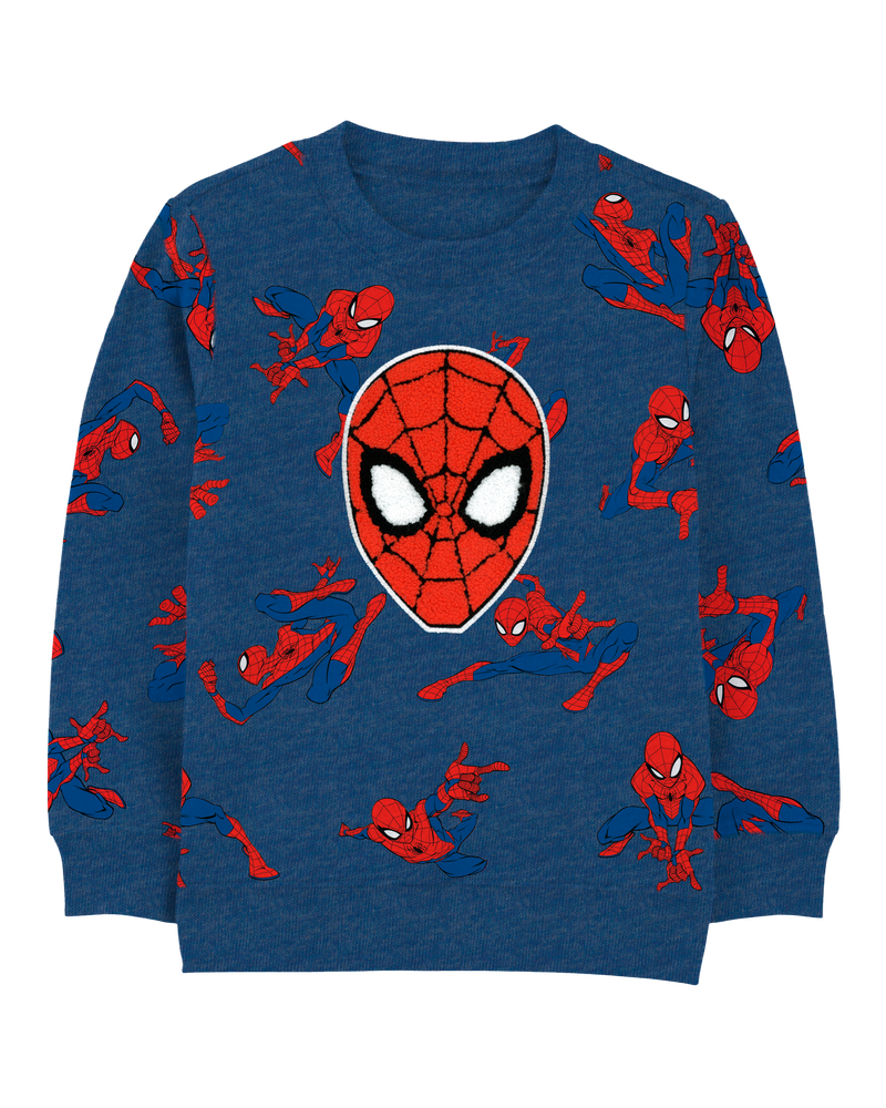 Kid Spider-Man Pullover - Navy, image 1 of 2 slides