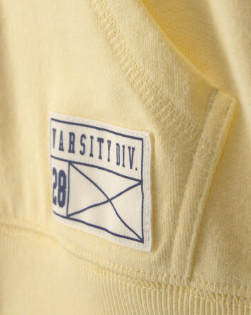 Kid French Terry Zip-Up Hoodie - Yellow, 