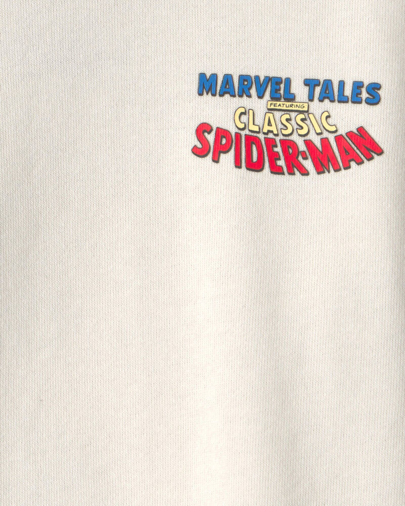 Toddler Boy &copy;Marvel Spider-Man French Terry Pullover Sweatshirt - White, image 3 of 4 slides