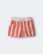 Tout-petit gar&ccedil;on - Short maillot de bain &agrave; rayures - Orange, image 2 sur 7 diapositives