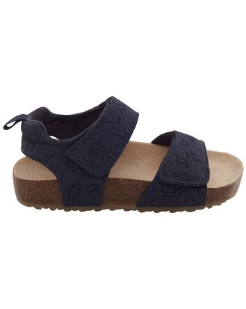 Toddler Shark Print Sandals, 