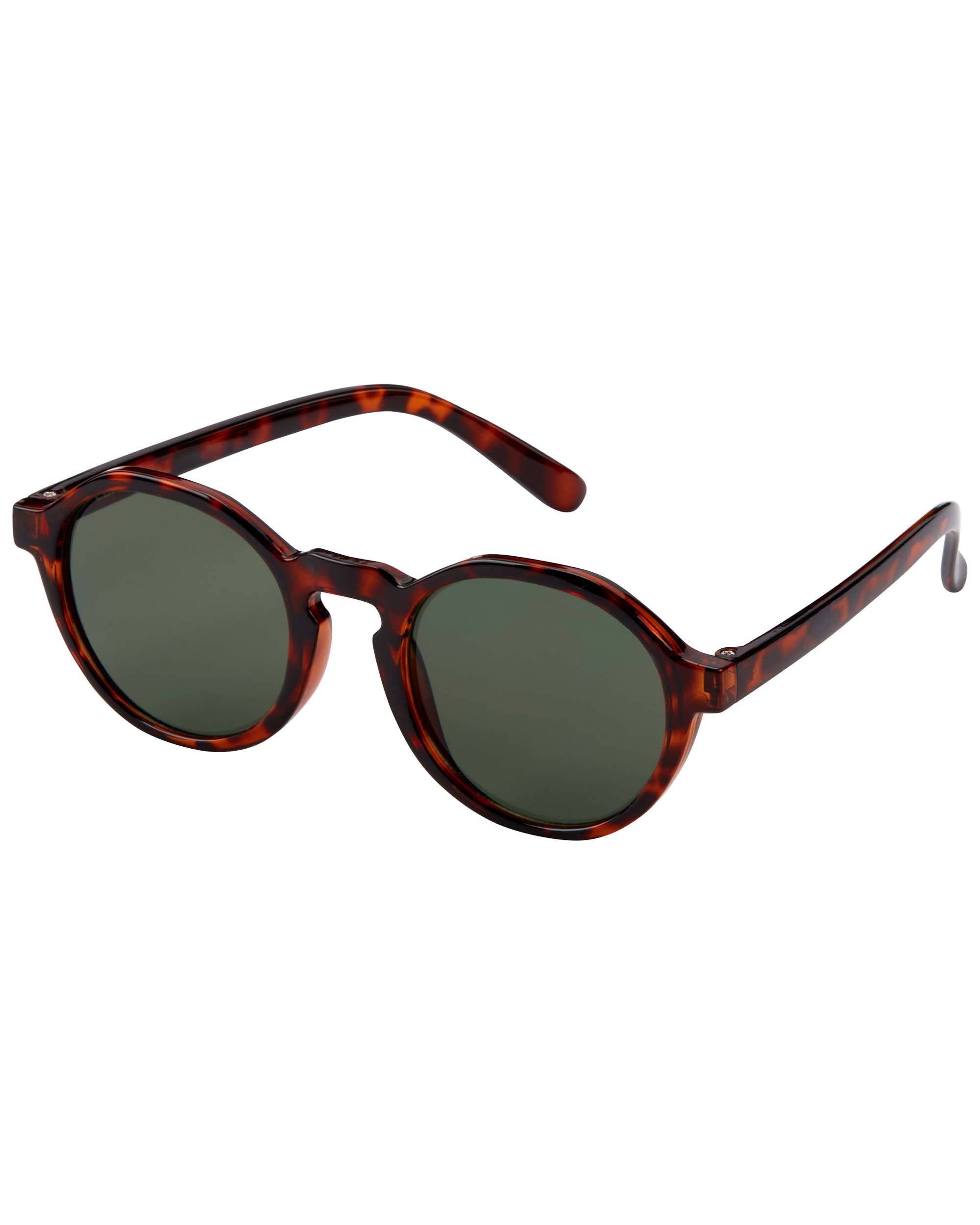 Brown round sunglasses discount