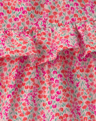 Baby Girl Floral Ruffle Tiered Dress - Pink, image 4 of 5 slides