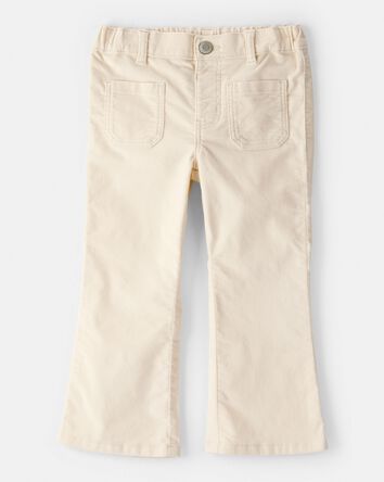 Toddler Girl Flare Pants - Ivory, 