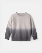 Boys Ombre French Terry Pullover Sweatshirt - Grey, image 1 of 3 slides