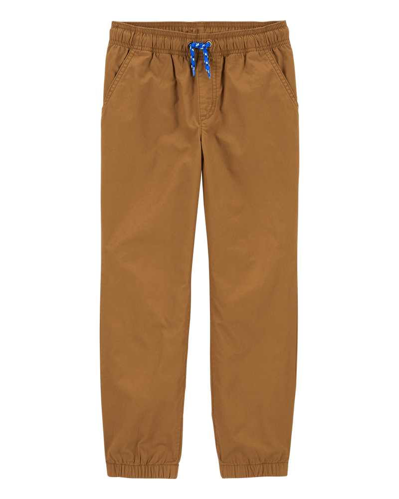 Kid Pull-On Poplin Pants, image 1 of 5 slides