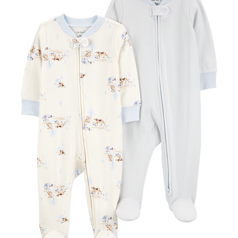 Multi Baby 2-Pack 2-Way Zip Sleepers | Carter's Oshkosh Canada