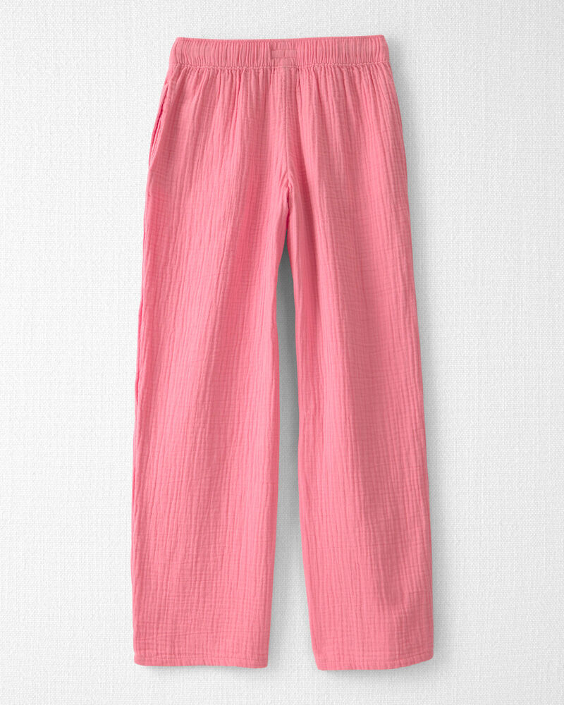 Girls Organic Cotton Gauze Pants, image 3 of 5 slides