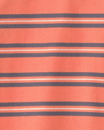 Tout-petit - T-shirt &agrave; rayures - Orange, 