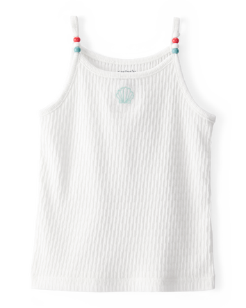 Toddler Seashell Ribbed Tank Top, 