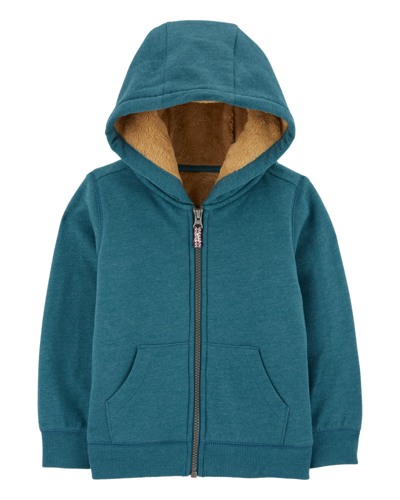 Teal Toddler Zip Up Fleece Hoodie Carter s Oshkosh Canada