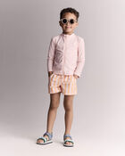 Tout-petit - Maillot dermoprotecteur &agrave; manches longues et fermeture &agrave; glissi&egrave;re compl&egrave;te - Ros&eacute;, image 4 sur 7 diapositives