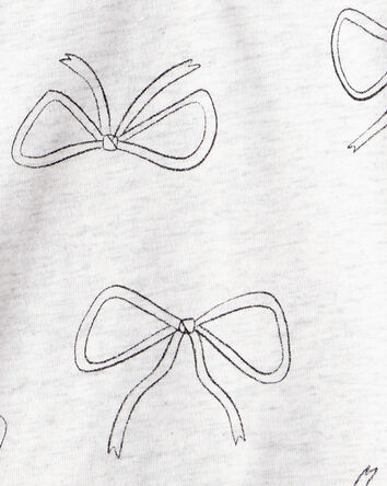 Filles - Haut à manches longues avec imprimé de nœud - Gris, 