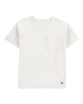 Kid Short-Sleeve Pocket Tee - Light Grey, 