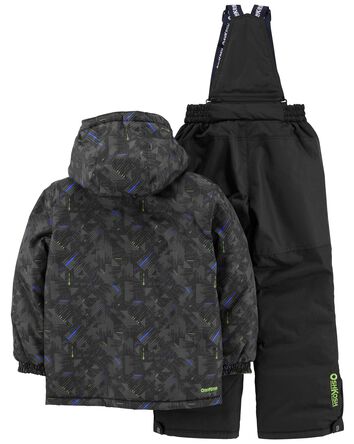 Kid 2-Piece Snowsuit With Bonus Hat And Neck Warmer, 