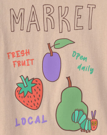 Tout-petit - T-shirt &agrave; imprim&eacute; de fruits du march&eacute; - Beige, 