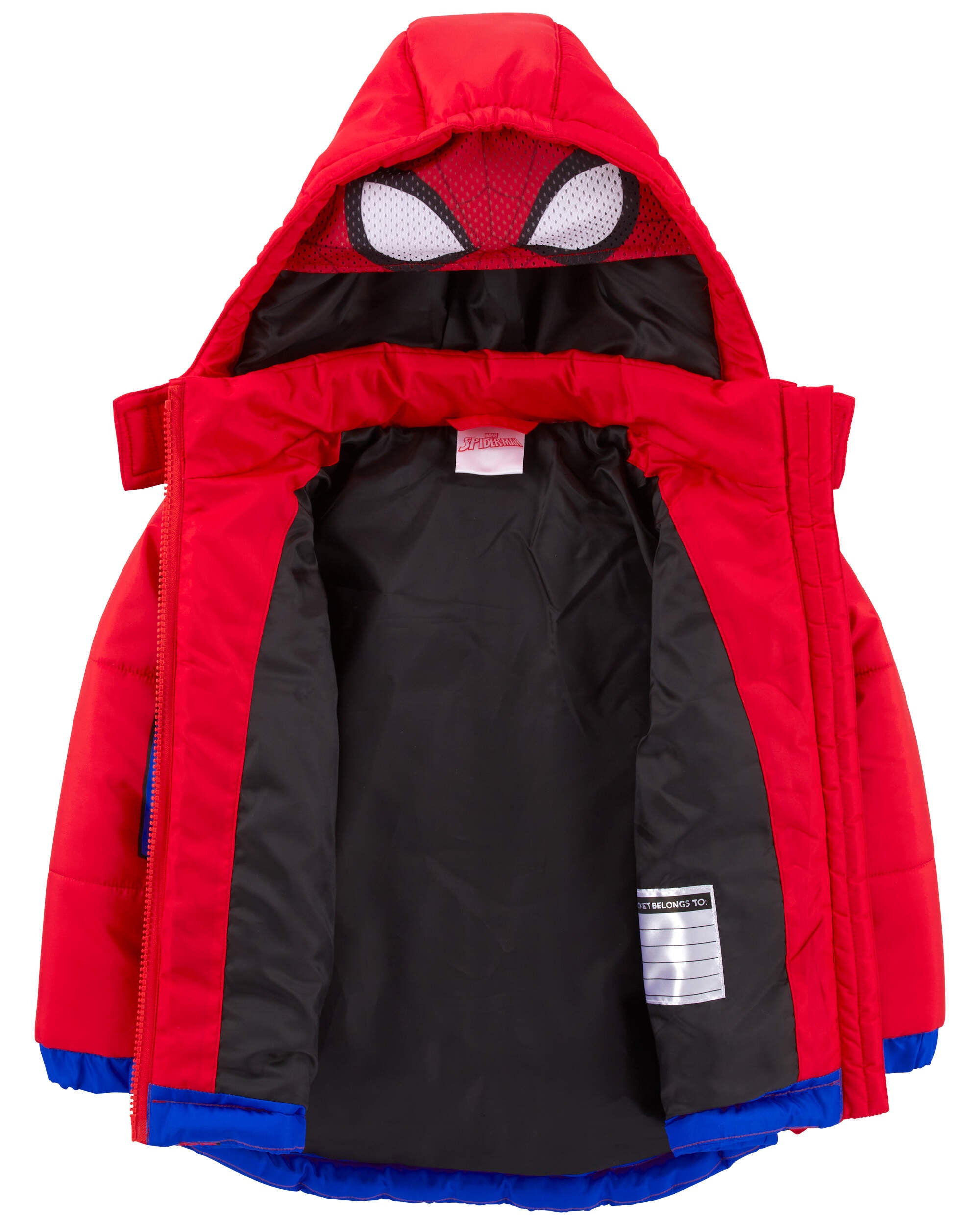 Red Blue Toddler Spider Man Puffer Jacket Carter s Oshkosh Canada